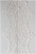Lace trim off-white/ bridal lace trim/ embroidered lace trim/ elegant bridal lace trim/ wedding dress veil lace// T17-046