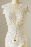 Bridal lace trim off-white/ Brut veil lace trim/ elegant bridal lace trim// T17-048