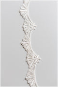 Off-white lace trim with sequins/ veil lace trim/ bridal lace trim/ soft embroidered lace/ elegant bridal lace// T17-052