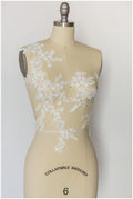 3D lace applique, lace flower, flower applique, wedding dress lace applique// A17-134