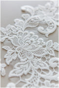 Flower applique, lace flower applique, lace flower applique, flower applique, wedding dress lace applique, lace flower applique// A17-137
