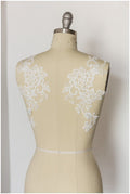Baumwollblüten Applikation, Spitzenblumen Applikation, Spitzenblume, Blumen Applikation, Hochzeitskleid Spitzenapplikation, Spitzenblumen Applikation// A17-140C