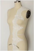 Royal look lace trim/ elegant bridal lace trim/ off-white lace trim/ wedding dress lace trim// T17-060