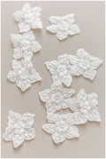 10pcs. lace flowers/ 3D flower patch/ 3D lace applique/ wedding dress lace applique// A17-144