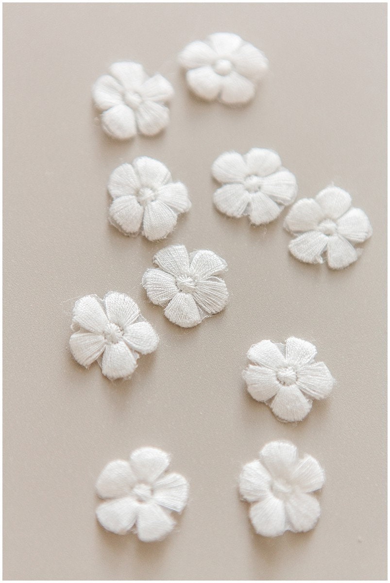 20pcs 3D lace flowers for sewing/ lace applique/ wedding dress lace applique/ bridal lace// A17-148