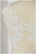 Perlenaufnäher für Brautkleid, Hochzeitskleid Spitzenaufnäher, Spitzenblume für Hochzeitskleid, Brautspitze Applikation// A17-151