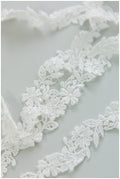 Small lace trim for wedding dress, embroidered lace trim for veil, soft lace trim, lace trim for veil, flower lacetrim trim// T17-061