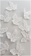 30pcs 3D leaf applique for sewing/ 3D flower applique/ wedding dress lace applique/ bridal lace// A17-168-1