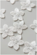 20pcs. 3D lace flowers for sewing/ 3D flower lace applique/ wedding dress lace applique/ bridal lace// A17-163R