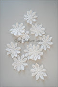 10pcs. Lace flowers for sewing on/ 3D flower lace applique/ wedding dress lace applique/ wedding dress applique// A19-104/2