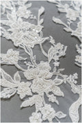 Perlen Blume Spitzen Patch, Blumen Applikation, SpitzenBlume Patch, Spitzen Applikation, Hochzeitskleid Spitzen Applikation, Braut Blumen Patch// A19-187