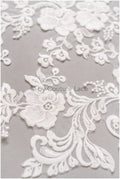 Blumen Hochzeitskleid Spitzenaufnäher, Aufnäher für Brautkleid, Spitzenblume für Hochzeitskleid, Brautspitze Applikation, Stickaufnäher// A19-190