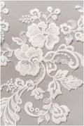 Blumen Hochzeitskleid Spitzenaufnäher, Aufnäher für Brautkleid, Spitzenblume für Hochzeitskleid, Brautspitze Applikation, Stickaufnäher// A19-190