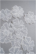 30pcs 3D lace flowers for sewing on/ 3D flower lace applique/ 3D lace flower for wedding dress/ bridal lace// A20-193