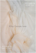 3.1M wide - very soft tulle fabric for bridal veils and wedding dresses/ cream light blush/ veil tulle// R-166-22