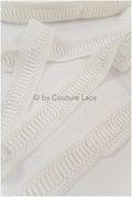 4yds crochet lace for boho wedding dresses/ lace trim off-white/ bridal lace/ geometric lace// T20-117
