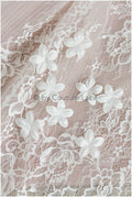 3D flowers for sewing/ 3D petals/ bridal satin flower appliques/ 3D flowers for wedding dress// A24-397 (FL-003)
