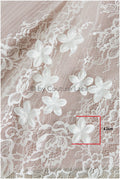 3D flowers for sewing/ 3D petals/ bridal satin flower appliques/ 3D flowers for wedding dress// A24-397 (FL-003)