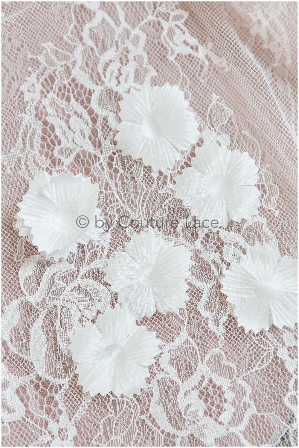 3D flowers for sewing/ 3D petals/ bridal satin flower appliques/ 3D satin flowers for wedding dress// A24-399 (FL-005)
