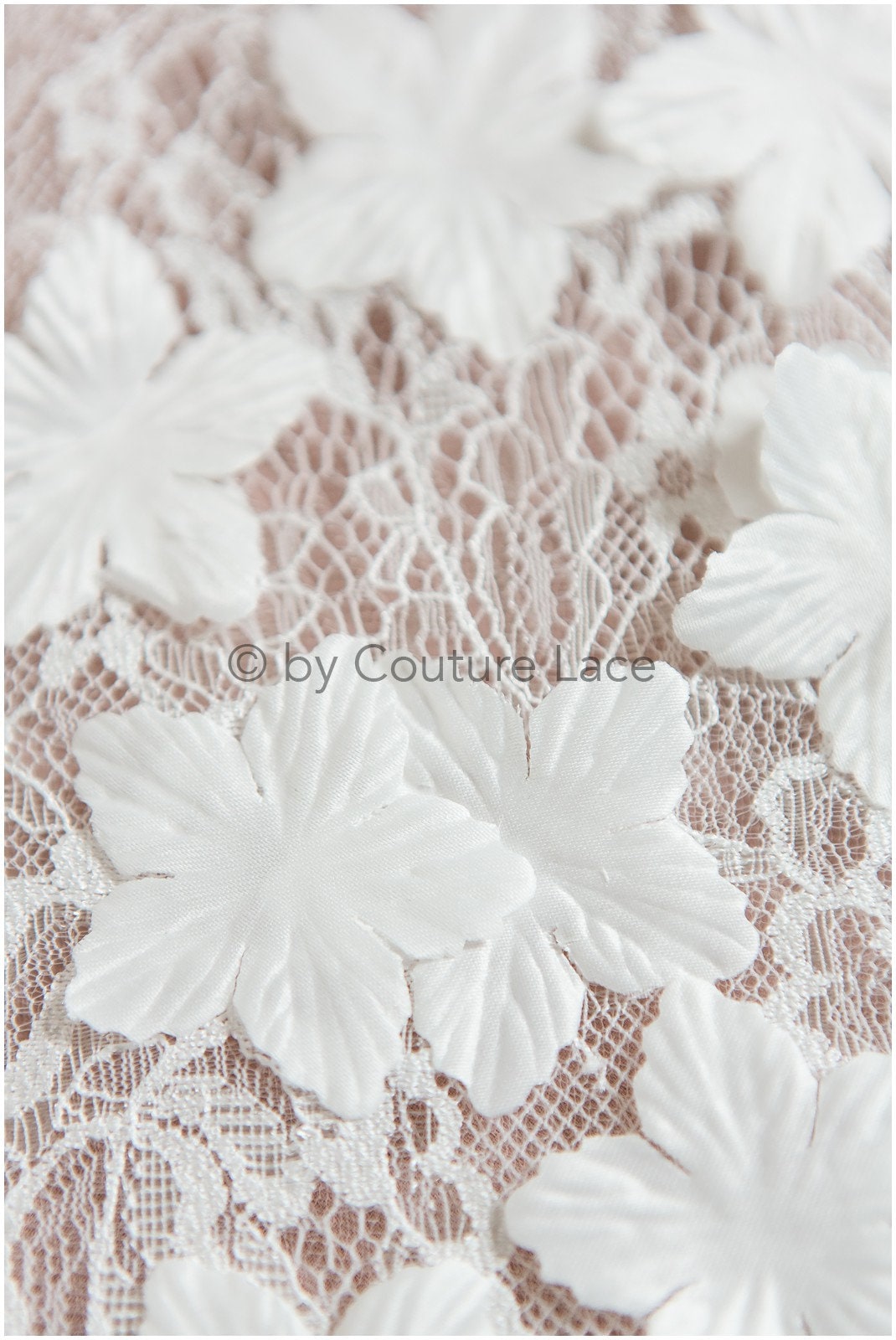 3D flowers for sewing/ 3D flowers/ bridal satin flower appliques/ 3D satin flowers for wedding dress// A24-400 (FL-007)