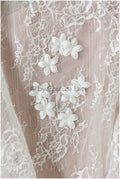 3D flowers for sewing/ 3D petals/ bridal satin flower appliques/ 3D flowers for wedding dress// A24-397 (FL-003)
