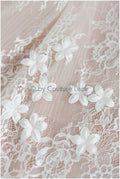 3D flowers for sewing/ 3D petals/ bridal satin flower appliques/ 3D flowers for wedding dress// A24-397 (FL-003)