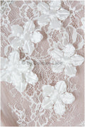 3D flowers for sewing/ 3D petals/ bridal satin flower appliques/ 3D flowers for wedding dress// A24-398 (FL-004)