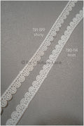 3yds Soft Crochet Lace Off-White/ Guipure Lace Trim/ Crocheted Bridal Lace Trim/ Guipure Lace Trim// T21-129