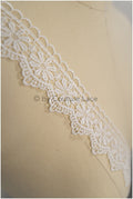 3yds Soft Crochet Lace Trim/ Guipure Lace Trim/ Crocheted Lace Trim/ Boho Lace Trim// T21-127